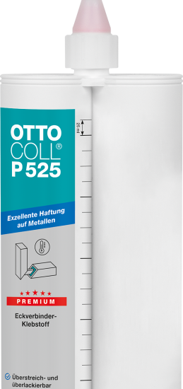 OTTOCOLL® P 525 (2x190 ml) - 2K poliuretán, turbó sarokcsatlakozás ragasztó