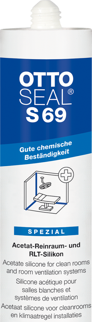 OTTOSEAL® S 69 - Tiszta helyiség / élelmiszeripari, RLT (HVAC) szilikon (ecetsavas)