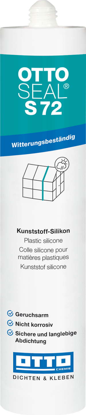 OTTOSEAL® S 72 - Szilikon tömítő és ragasztóanyag műanyagokhoz, plexikhez (neutrális)