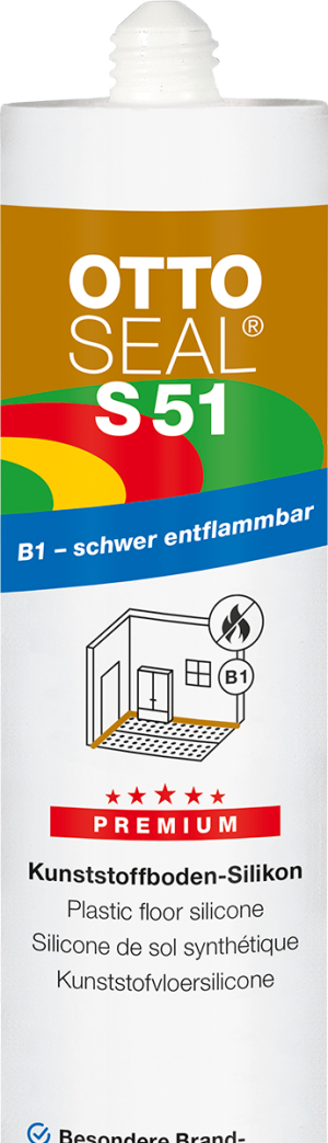 OTTOSEAL® S 51 - Szilikon, PVC, gumi, vinil és linóleum padlókhoz (neutrális)
